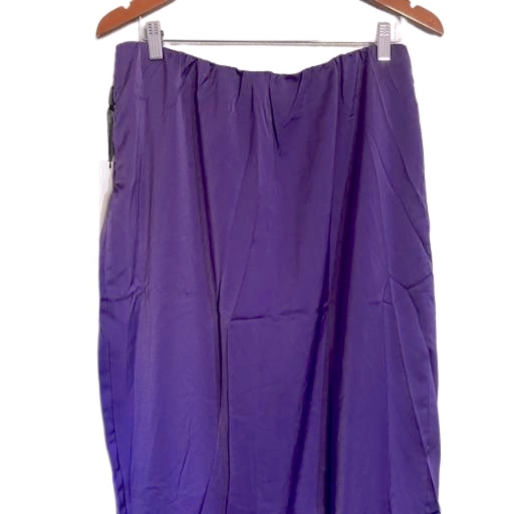 Lulumari Scallop Front Wrap Skirt Women’s Size L Purple - Picture 6 of 15